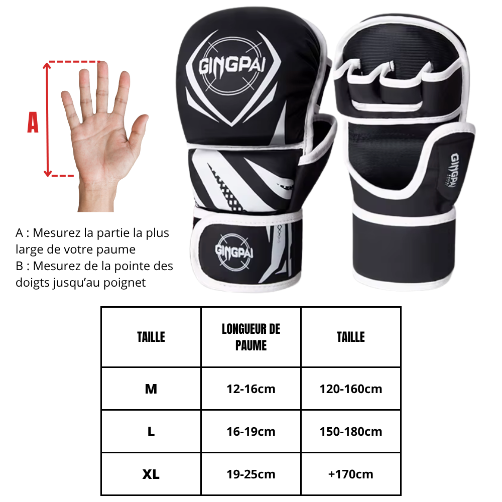 Gants de MMA FIGHTORA – Confort, protection et puissance